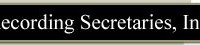 Recording Secretaries, Inc. (RSI)